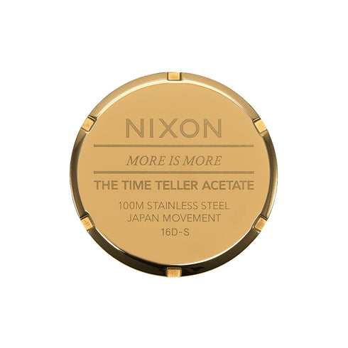 Nixon Time Teller Acetate - Cream Tortoise - Streetart.fr